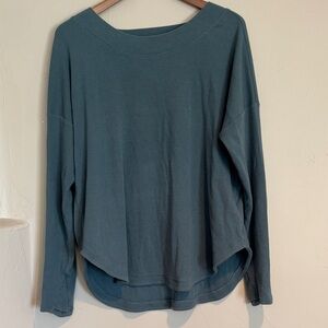 Athleta Deep Teal Long Sleeve Top
